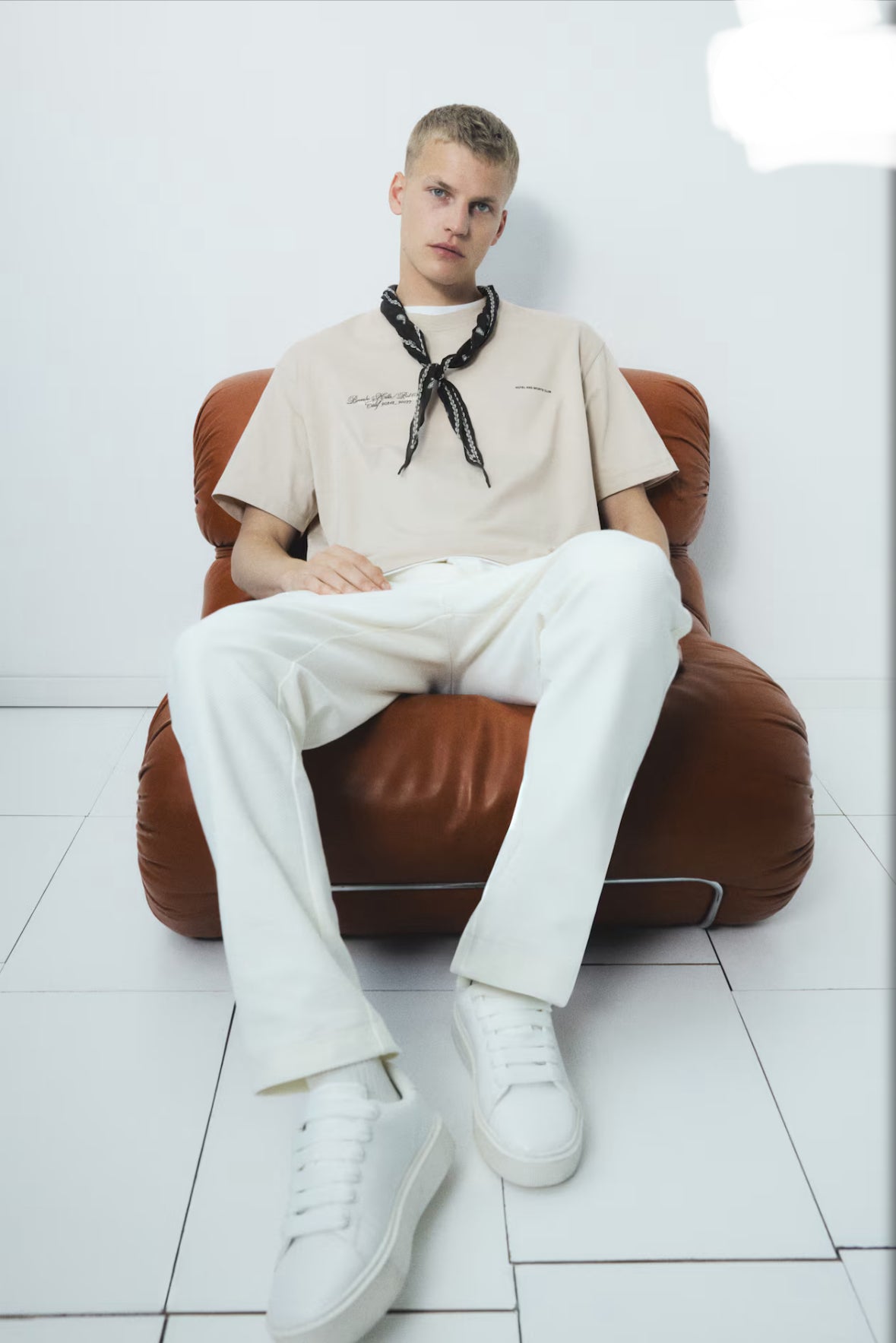 LOOSE FIT PRINTED T-SHIRT -Beige/Beverly Hills -1227157033