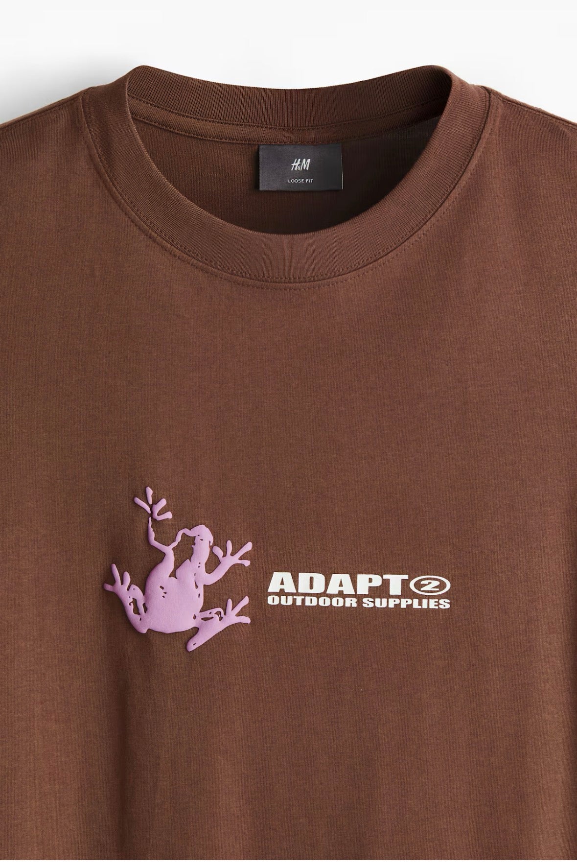 Loose Fit T-Shirts-Brown/Adapt-0967955187