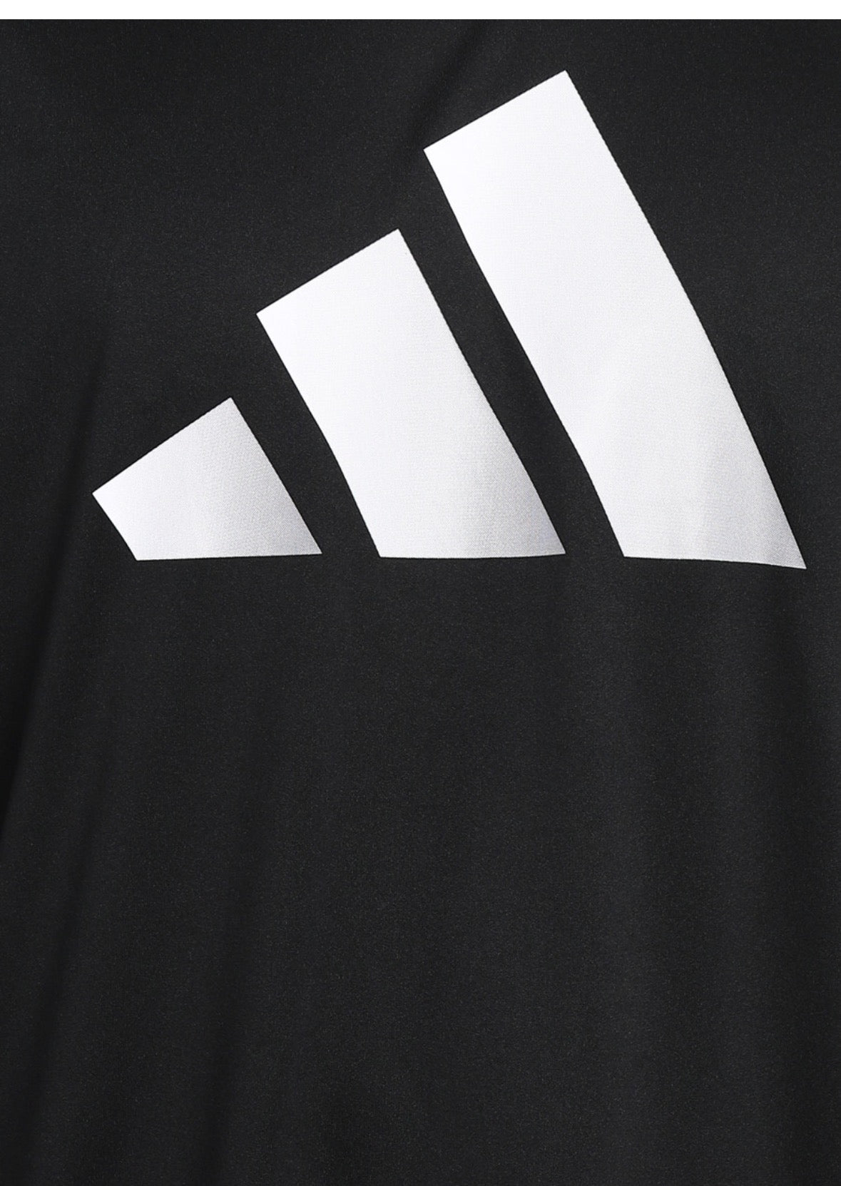 Adidas Solid Round Neck Polyester Black T-Shirt-Jd9202