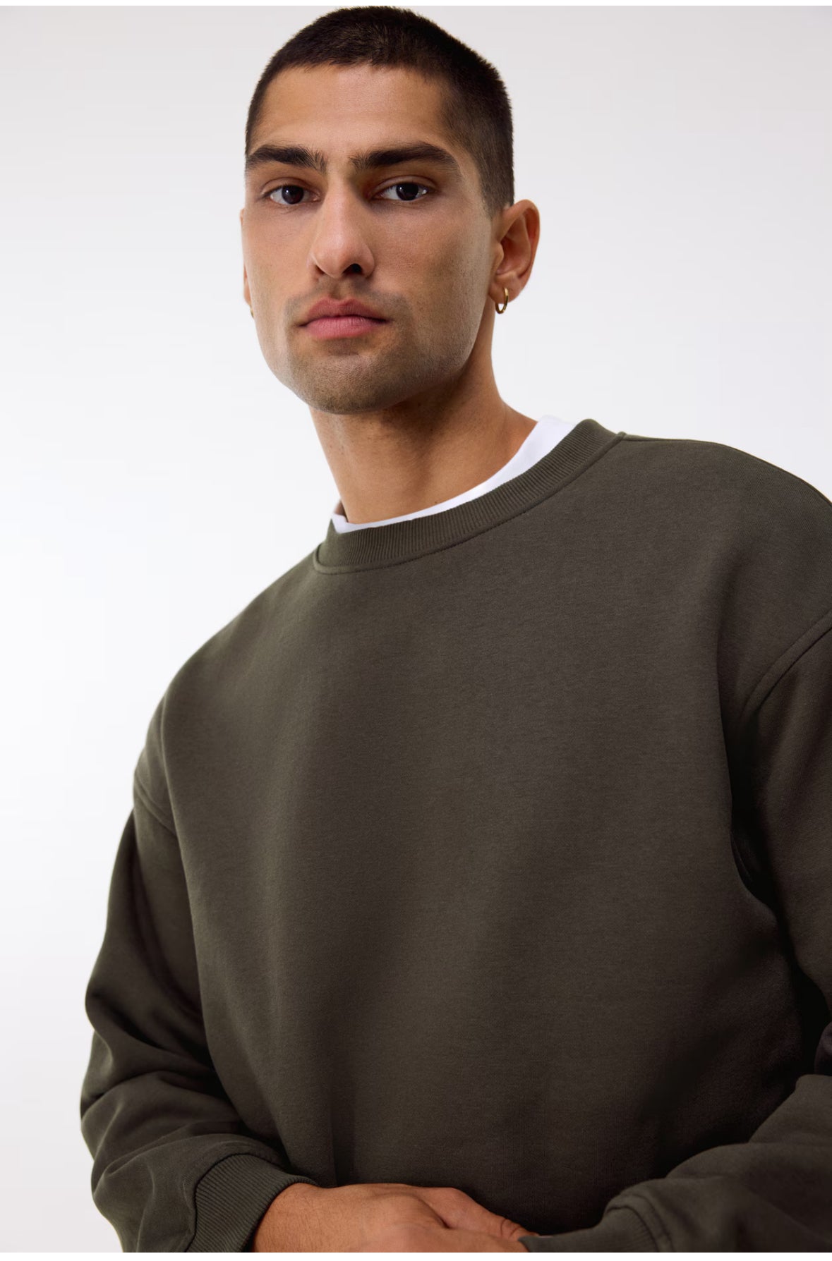 Loose fit sweat Green-1308076011