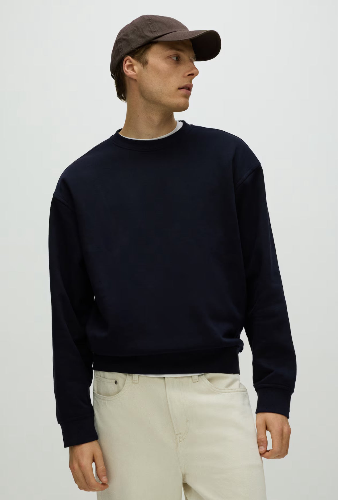 Loose fit Sweatshirt - Dark Blue-1308076003