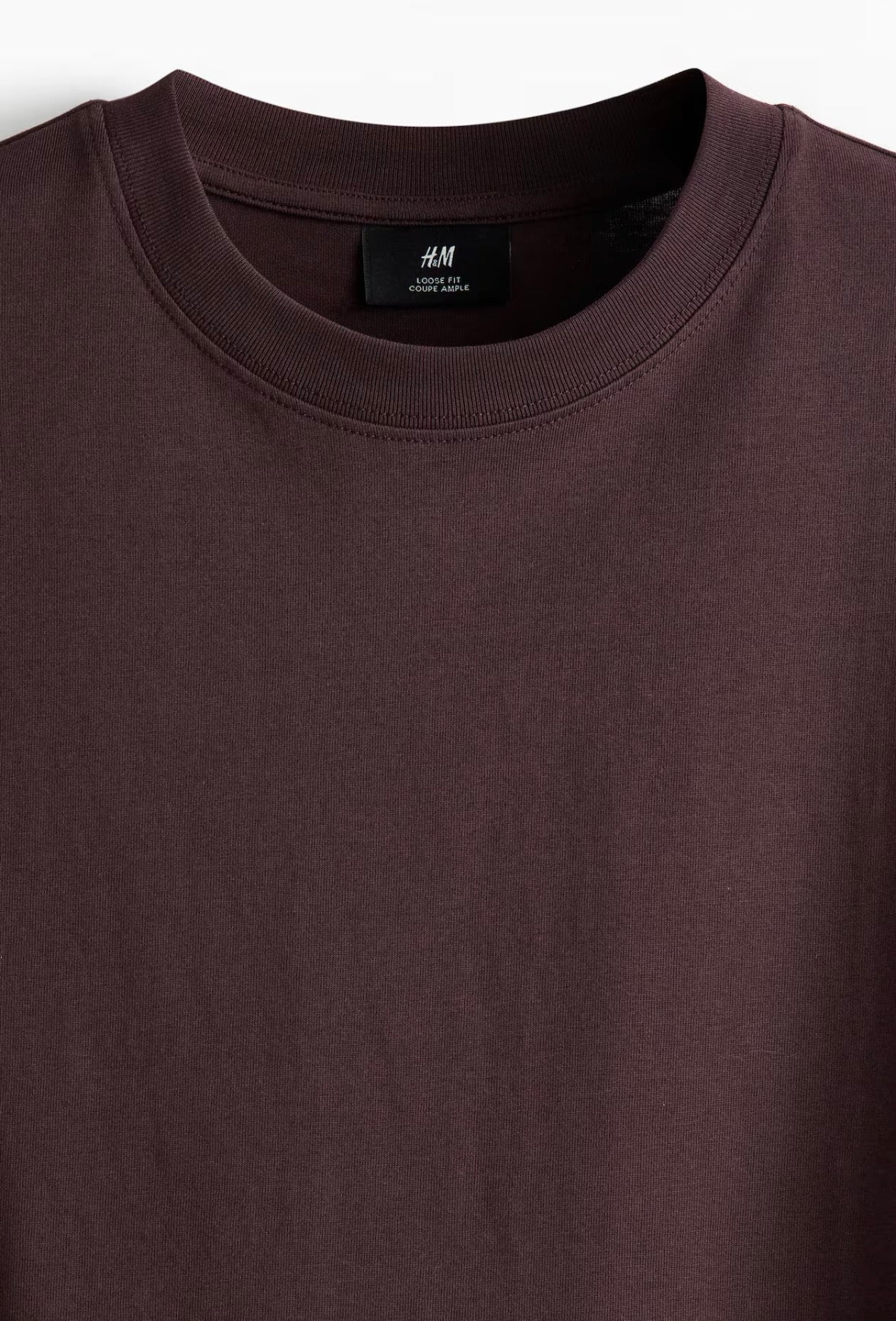 Loose Fit T-Shirts-Dark Plum Purple-1309319001