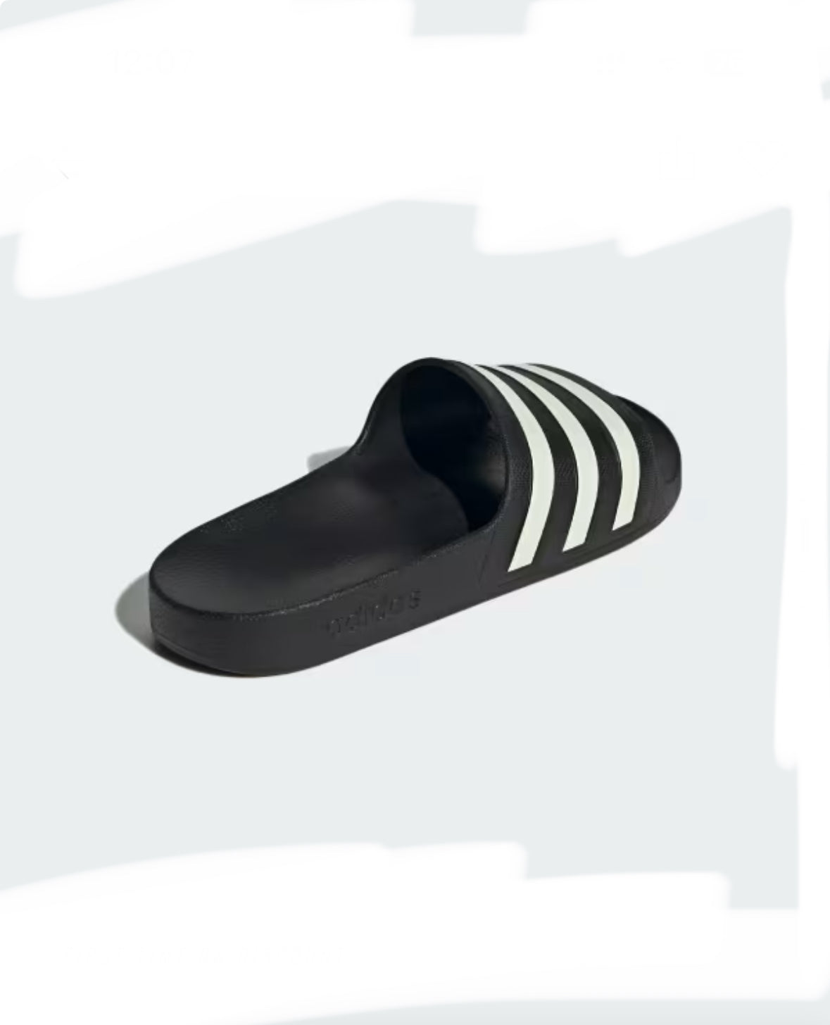 Adilette aqua slides-blck/ivory-Ji1405