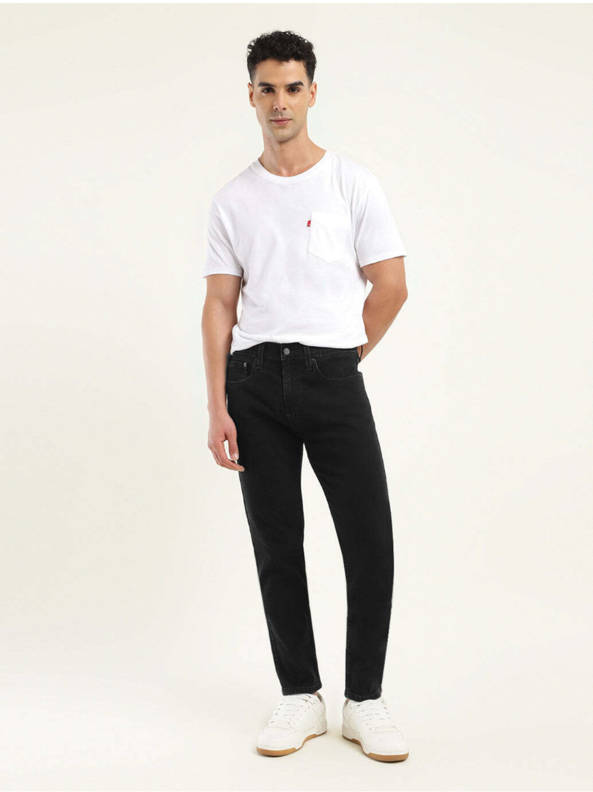 Levi’s 512 Tapered Fit Men Black Jeans-A7086-0135