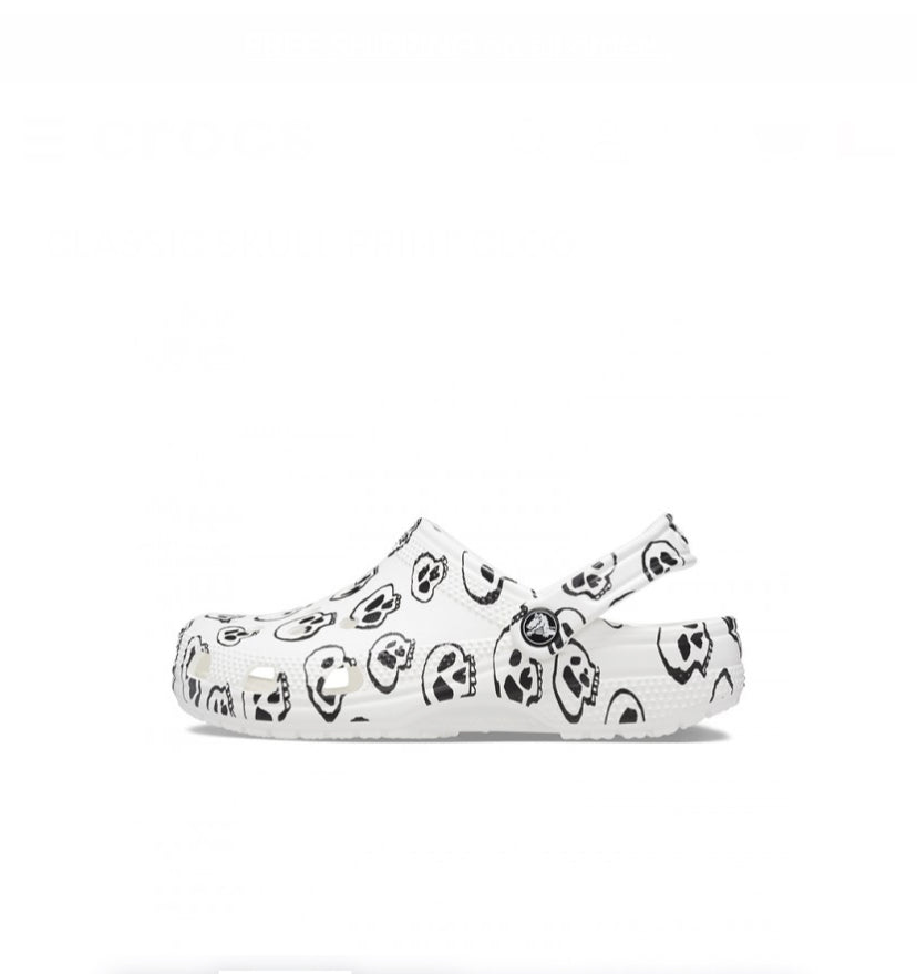 classic Skull print Clog-208993-103