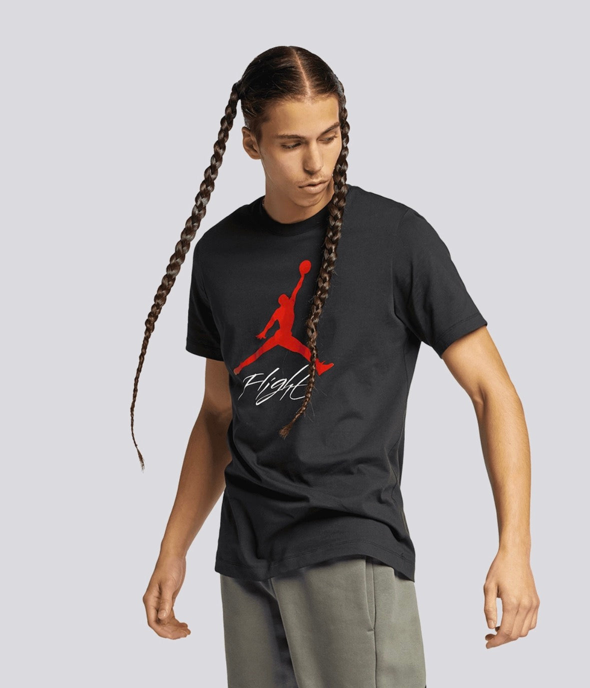JORDAN JUMPMAN FLIGHT TEE
BLACK/GYM RED -AO0664-010