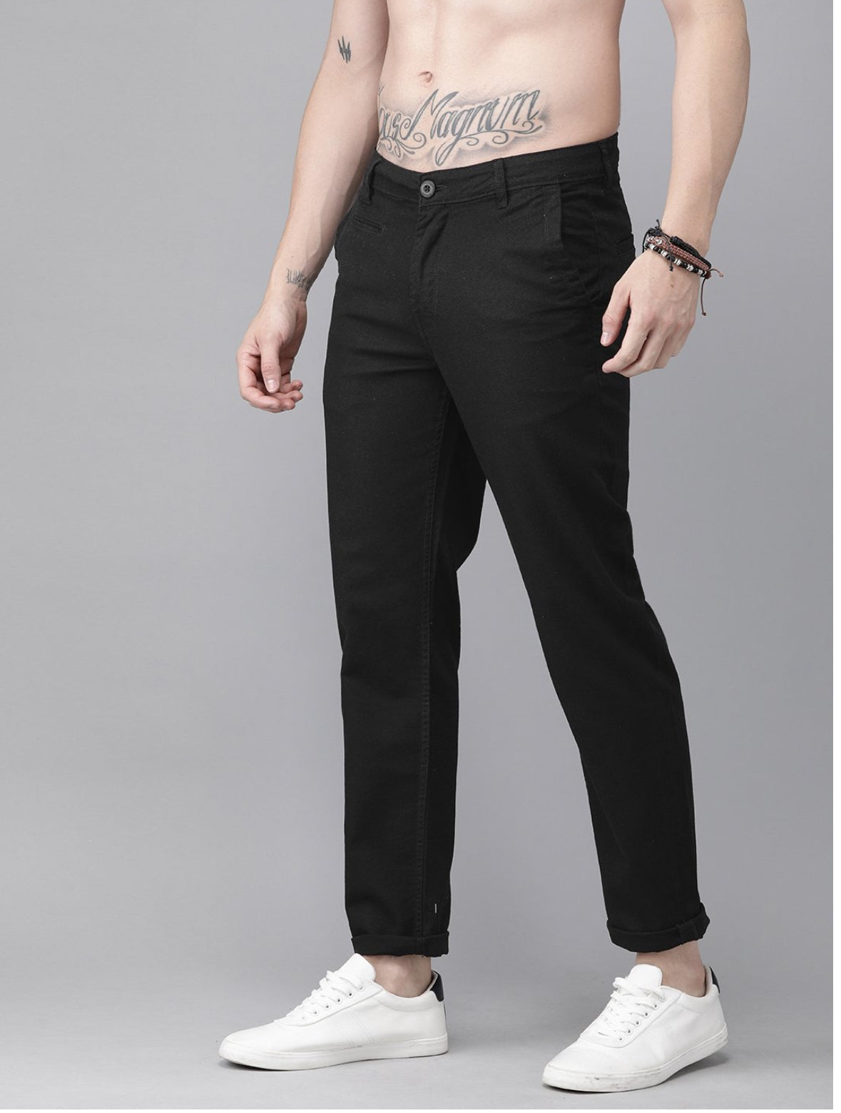 Men Black RegularTrousers          
-black-11201226