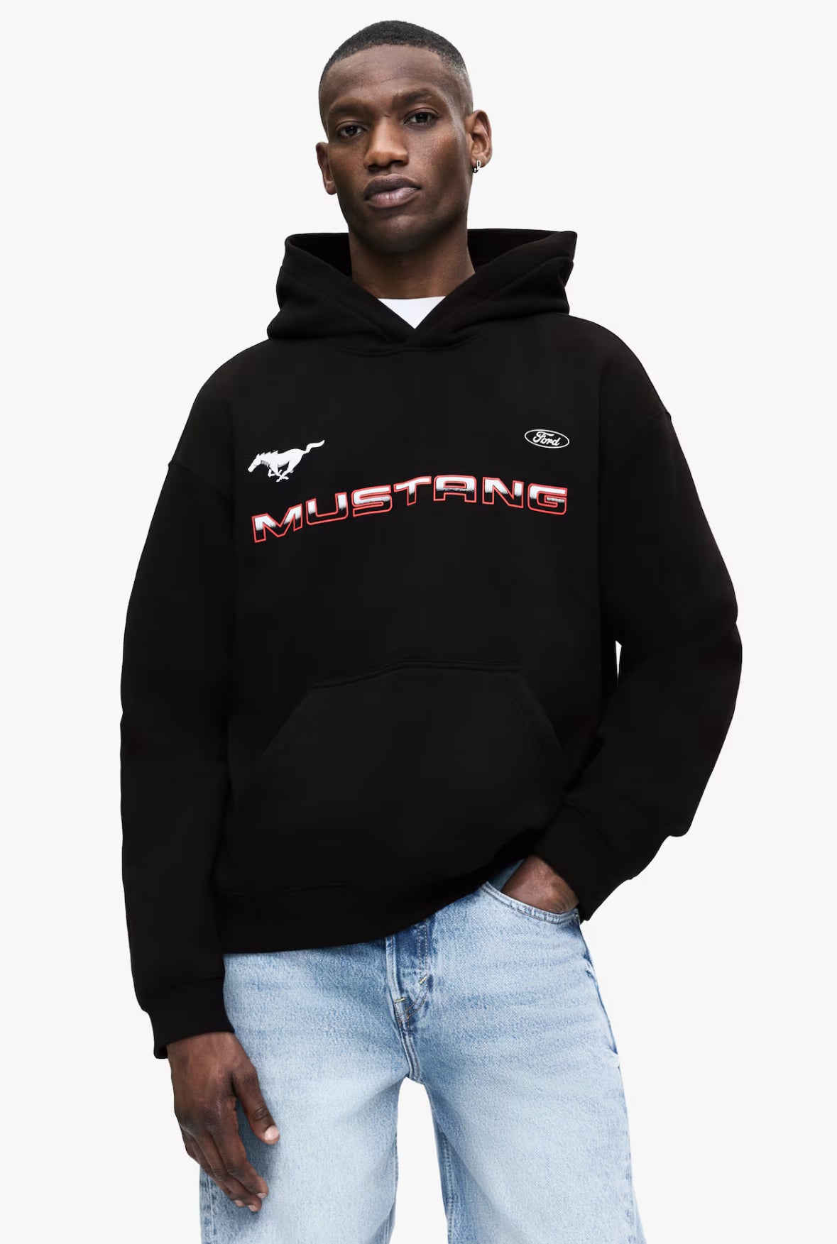 Loose fit hoodies - black Ford-1065654079