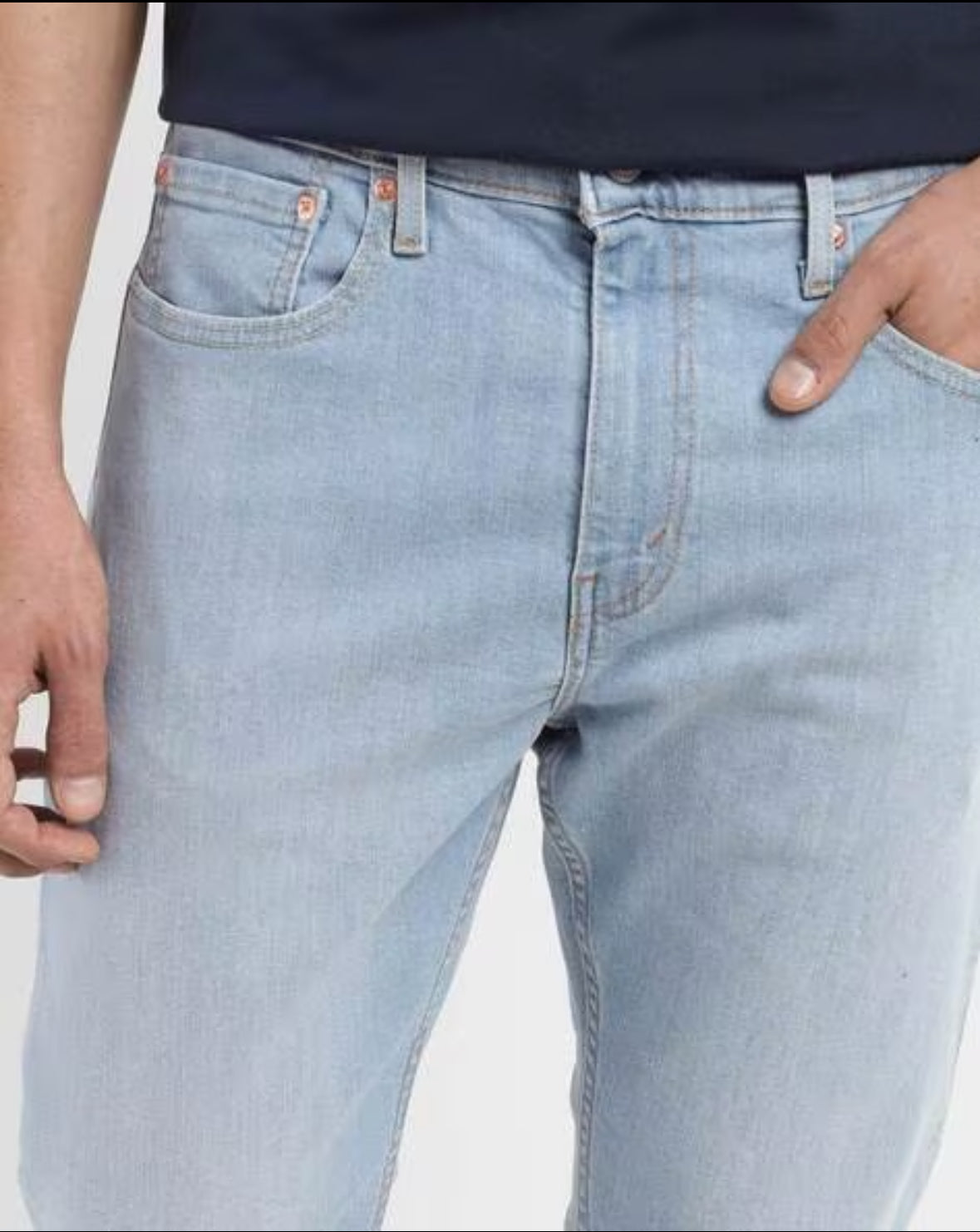 Men Heavily Washed 512 Tapere...