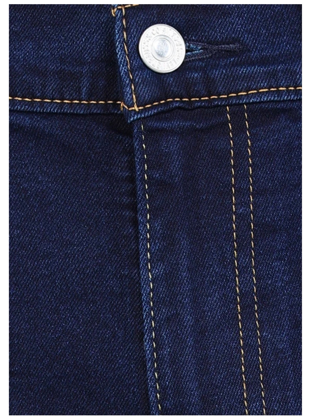 Men Boot-Leg Mid Rise Dark Blue Jeans-0064w-0044