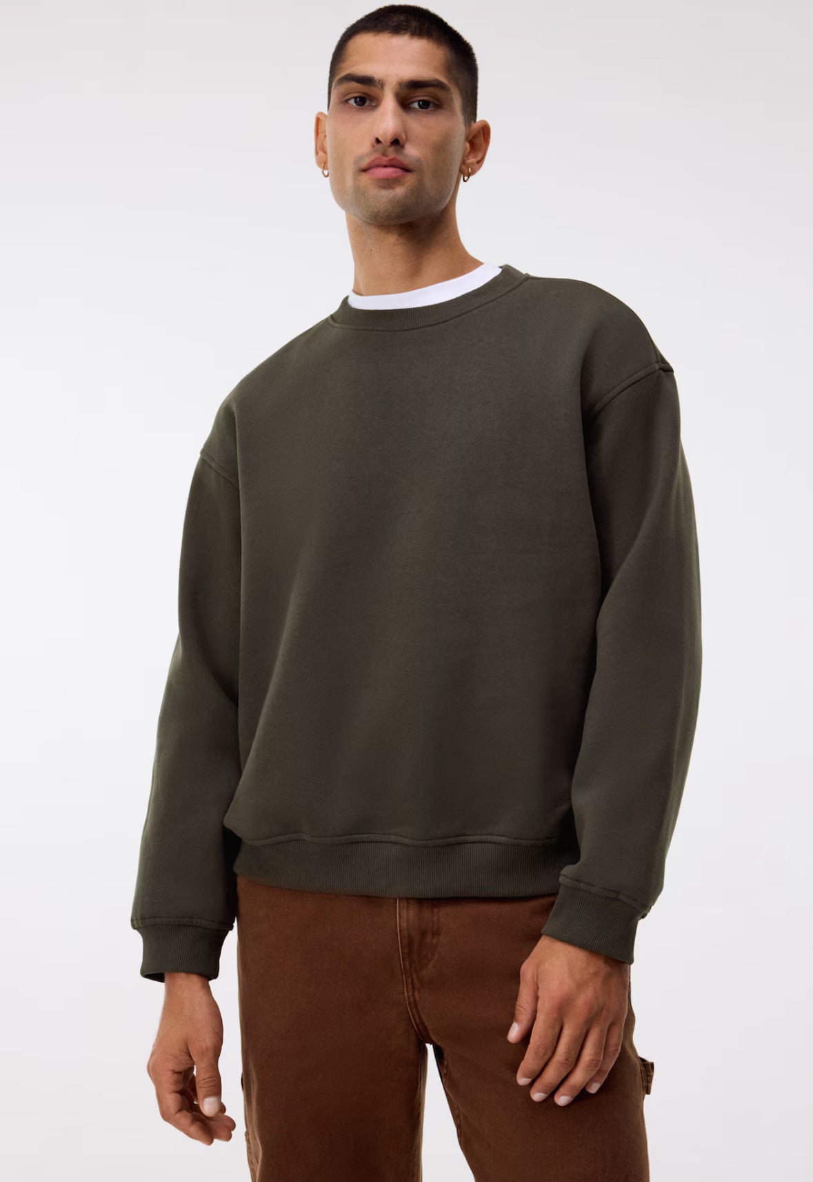 Loose fit sweat Green-1308076011