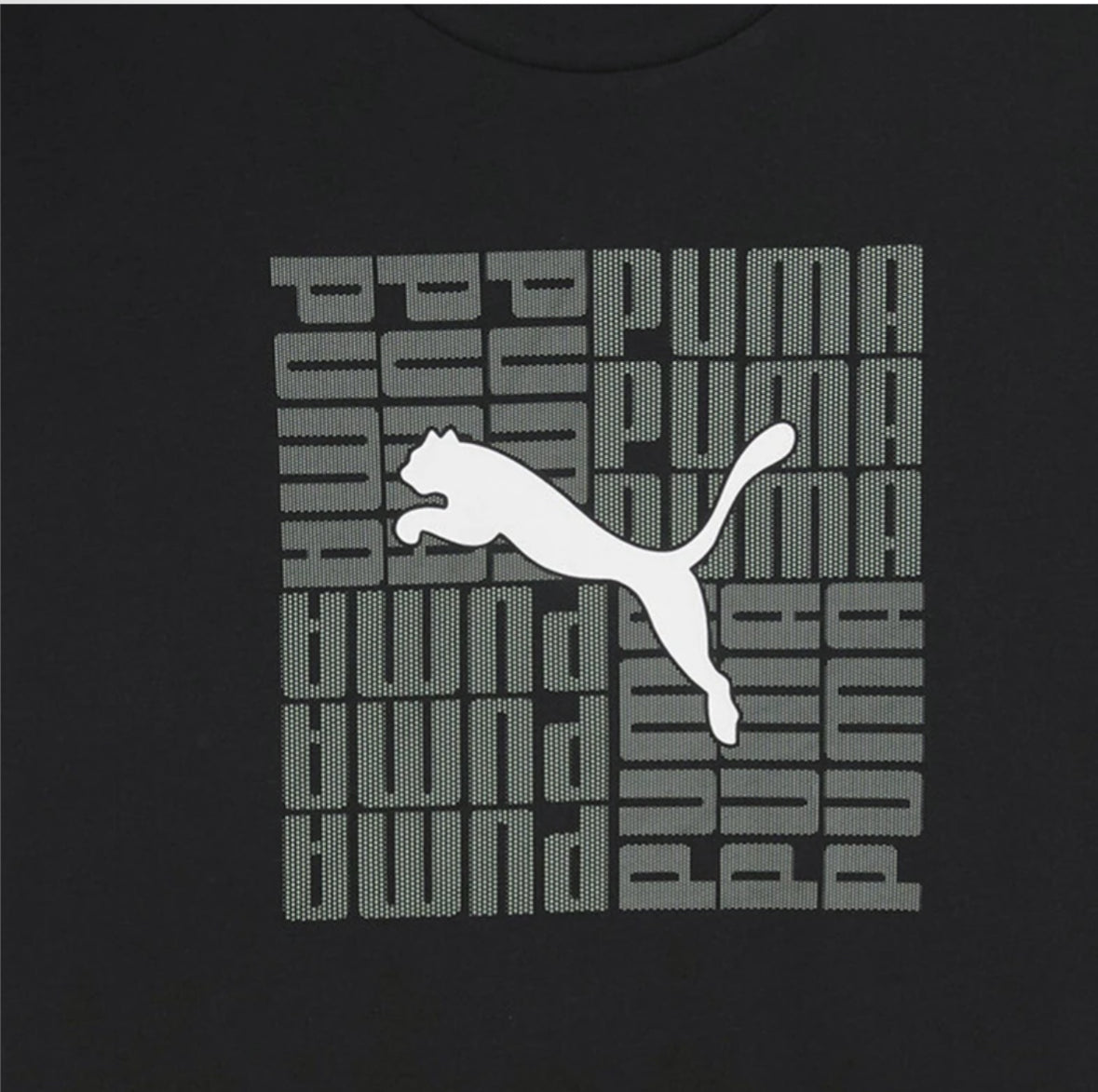 Puma Printed Round Neck Black T-Shirts-688031 01