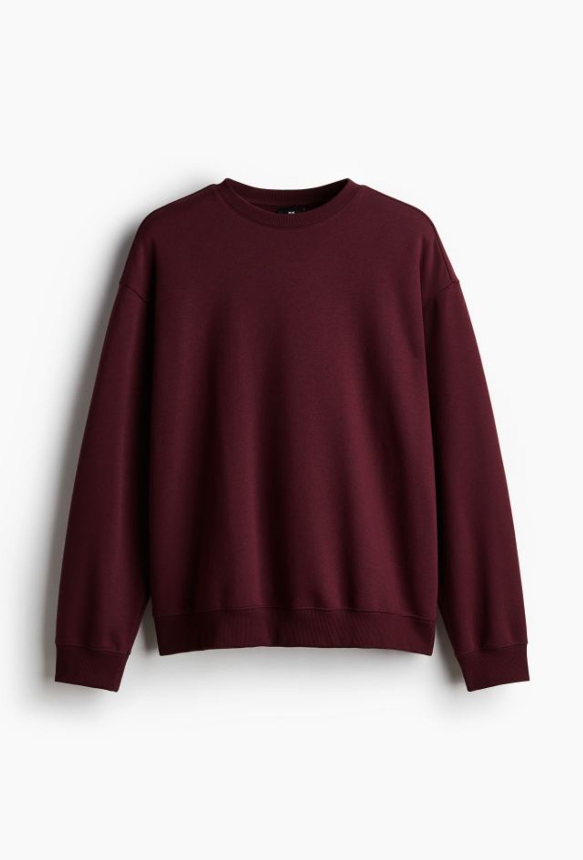 Loose Fit Sweatshirt-Burgundy-0970818098