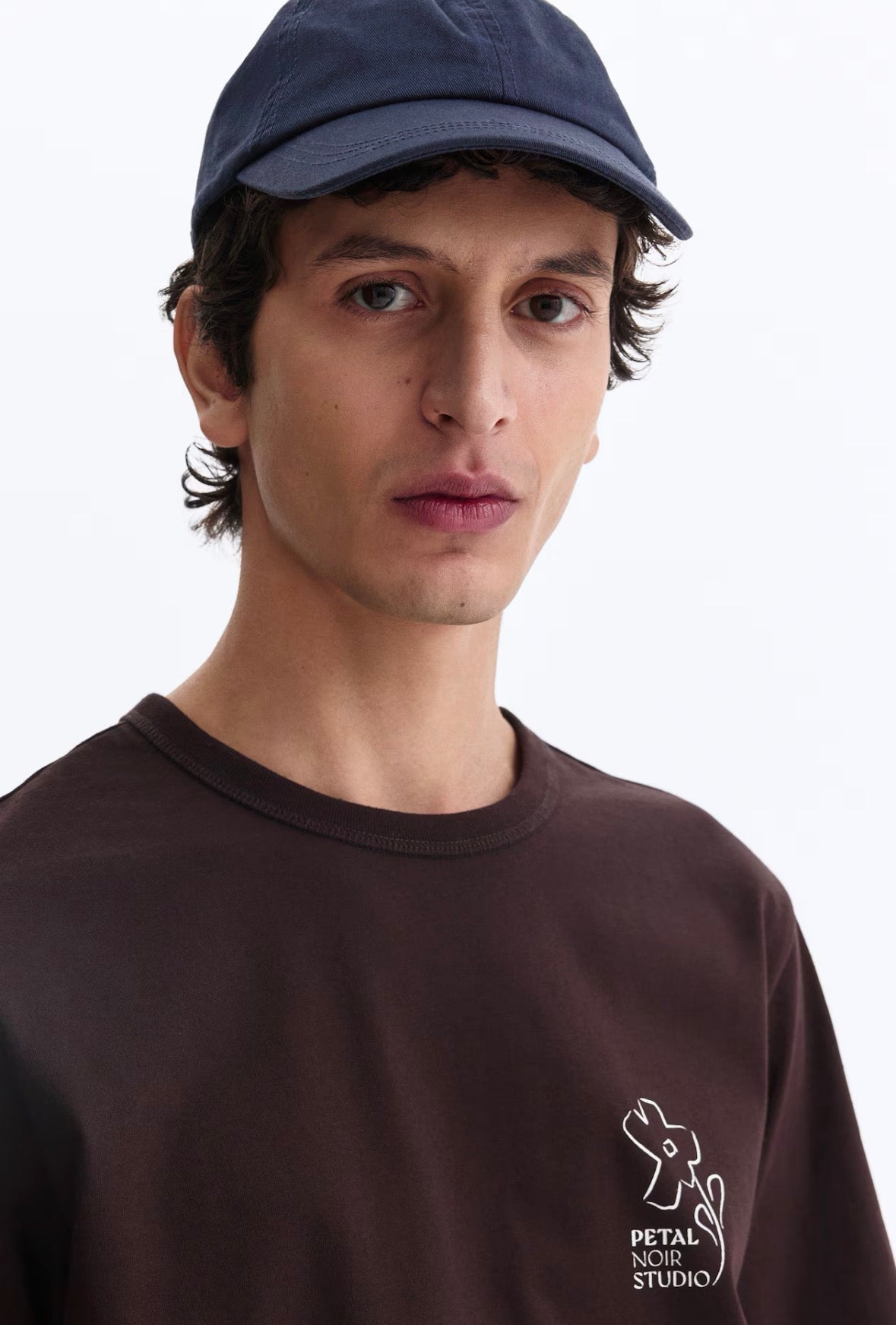 Regular Fit CoolMax T-Shirts-Dark Brown/ Petal Noir Stadio-1321863001