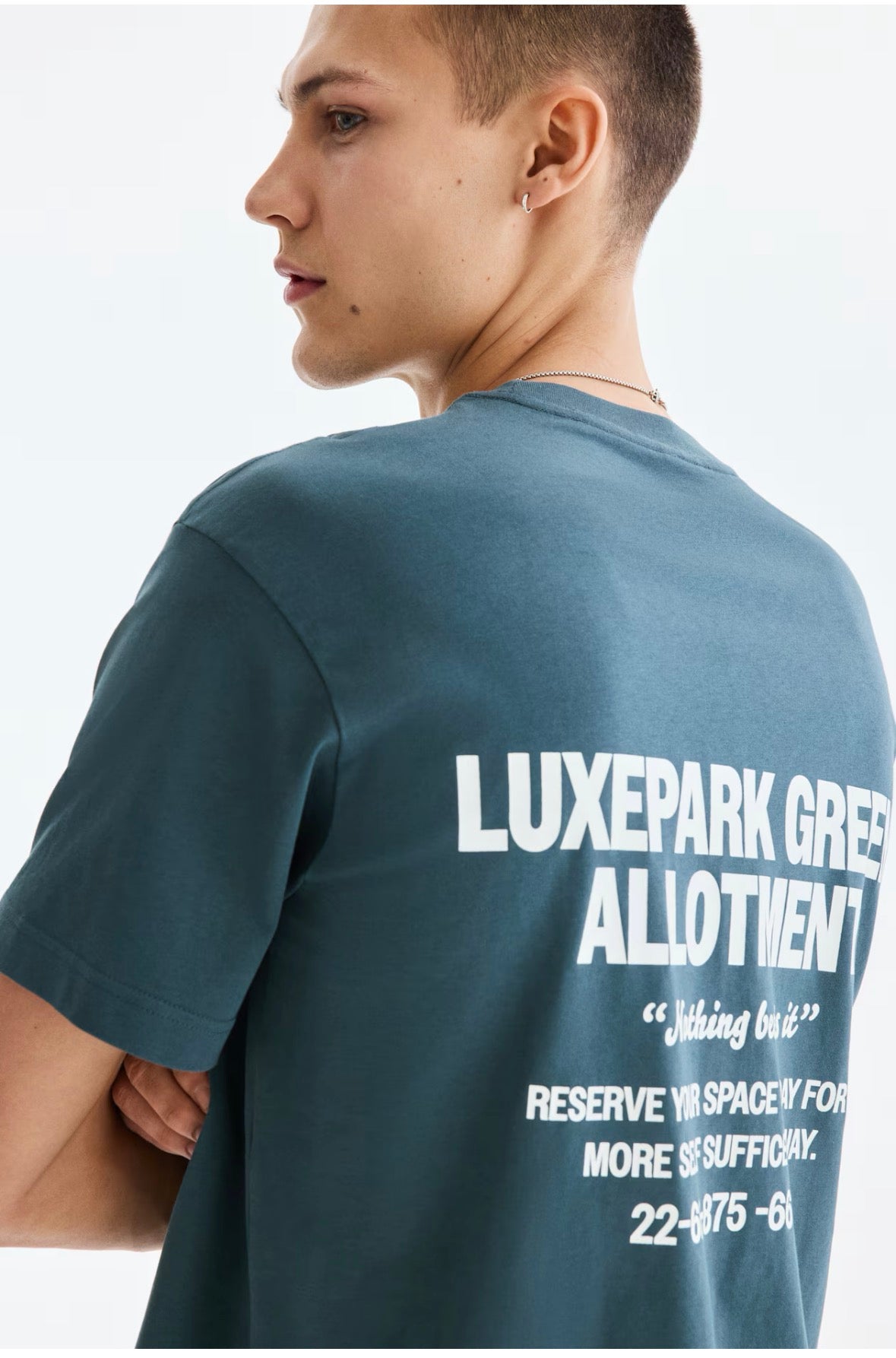 LOOSE FIT PRINTED Allotment T-Shirts-Dark turquoise -0967955179