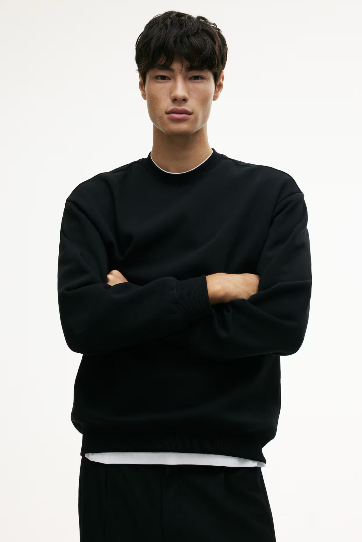 Loose Fit SweatShirt Black-1308076013/0970818001