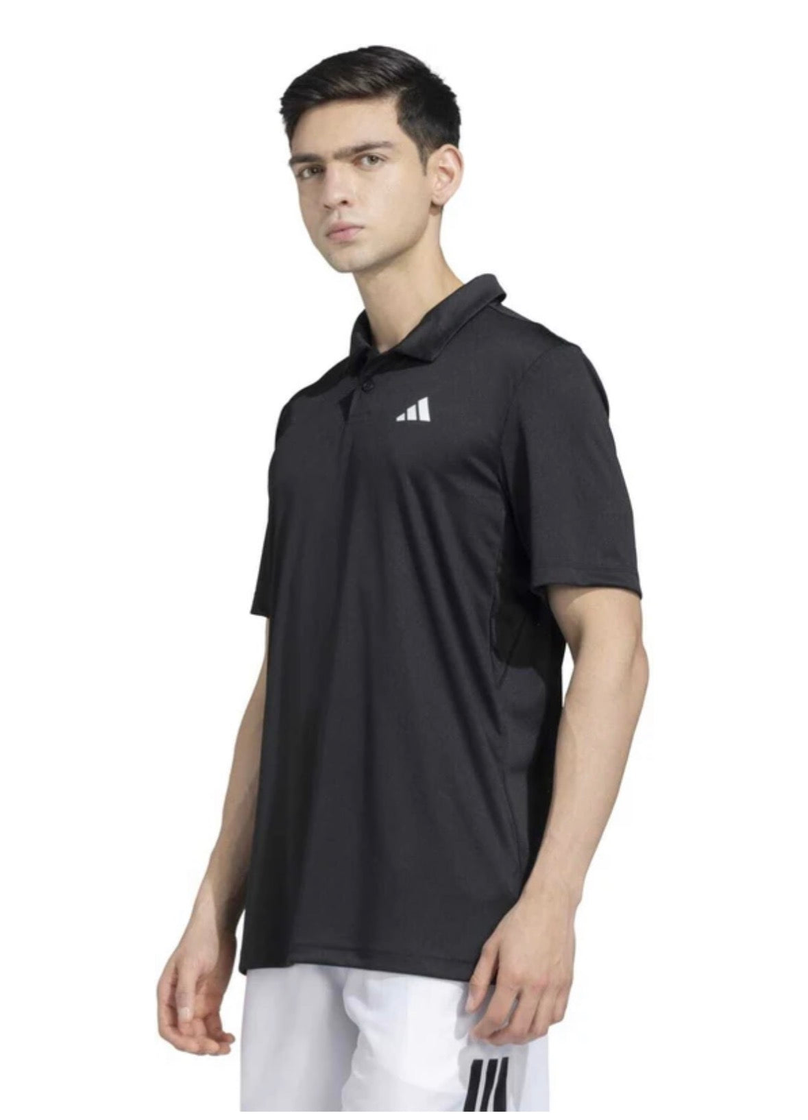 Adidas men Graphic Print Polo Neck Polyester Black-Jx3239
