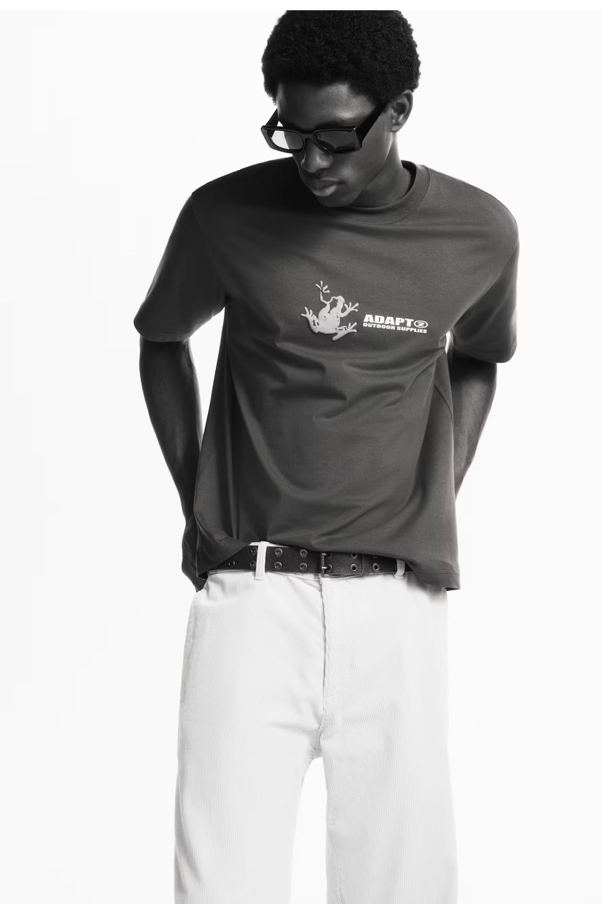 Loose Fit T-Shirts-Brown/Adapt-0967955187
