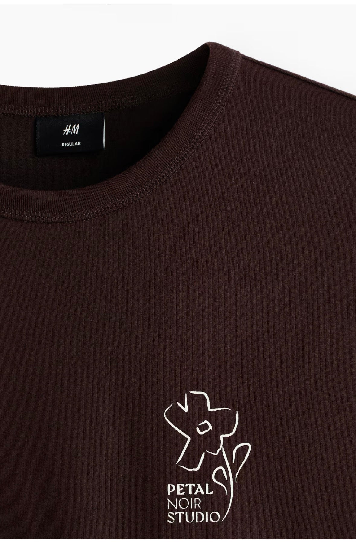 Regular Fit CoolMax T-Shirts-Dark Brown/ Petal Noir Stadio-1321863001