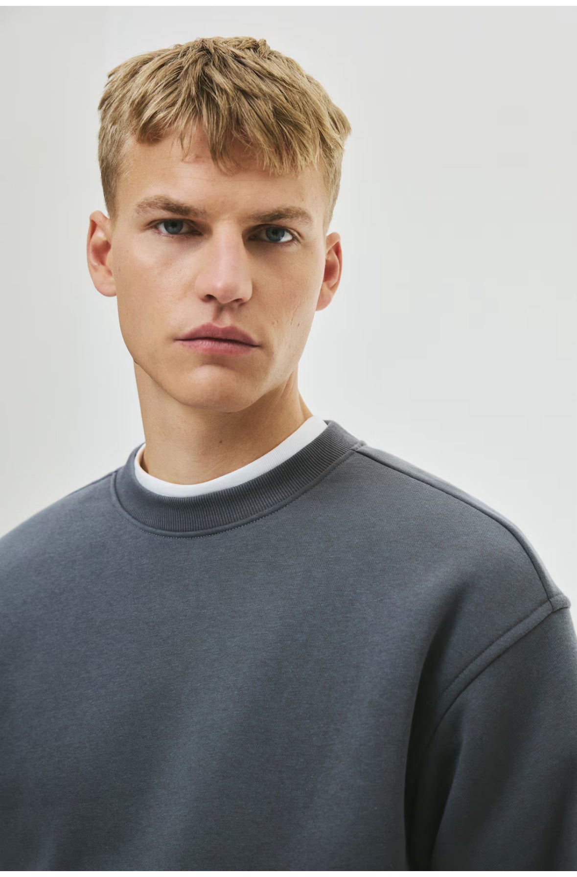 Loose Fit Sweatshirt Dark Grey-1308076007