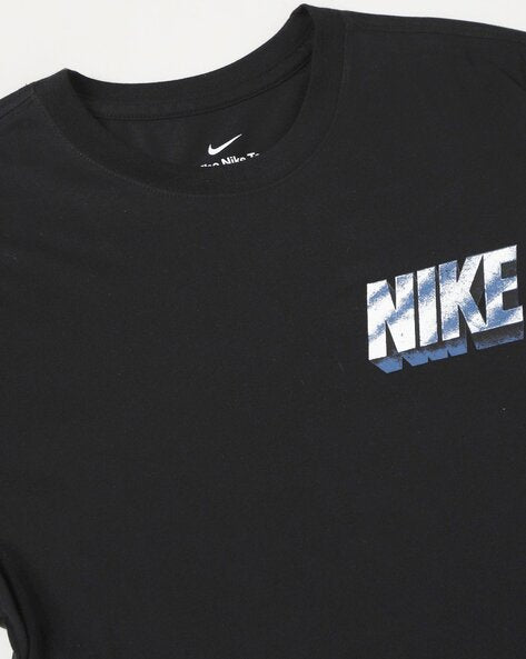 Regular Fit Brand Print Crew-Neck T-Shirt -fd0133-010