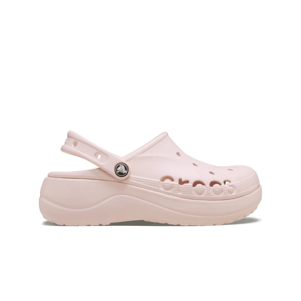 WOMEN'S CROCS BAYA PLATFORM CLOG -Barely Pink -208186-6pi