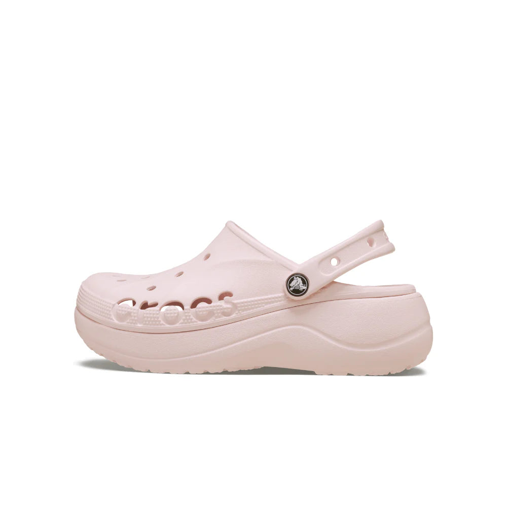 WOMEN'S CROCS BAYA PLATFORM CLOG -Barely Pink -208186-6pi