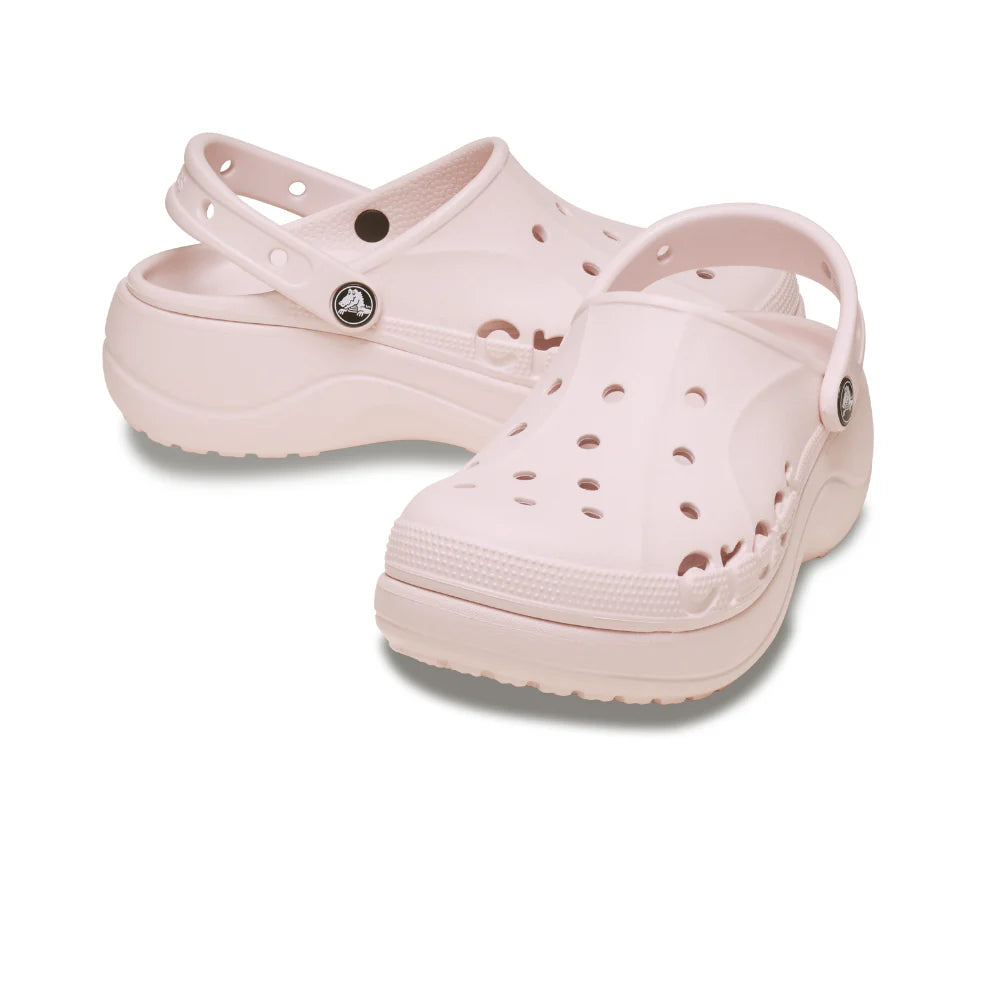 WOMEN'S CROCS BAYA PLATFORM CLOG -Barely Pink -208186-6pi