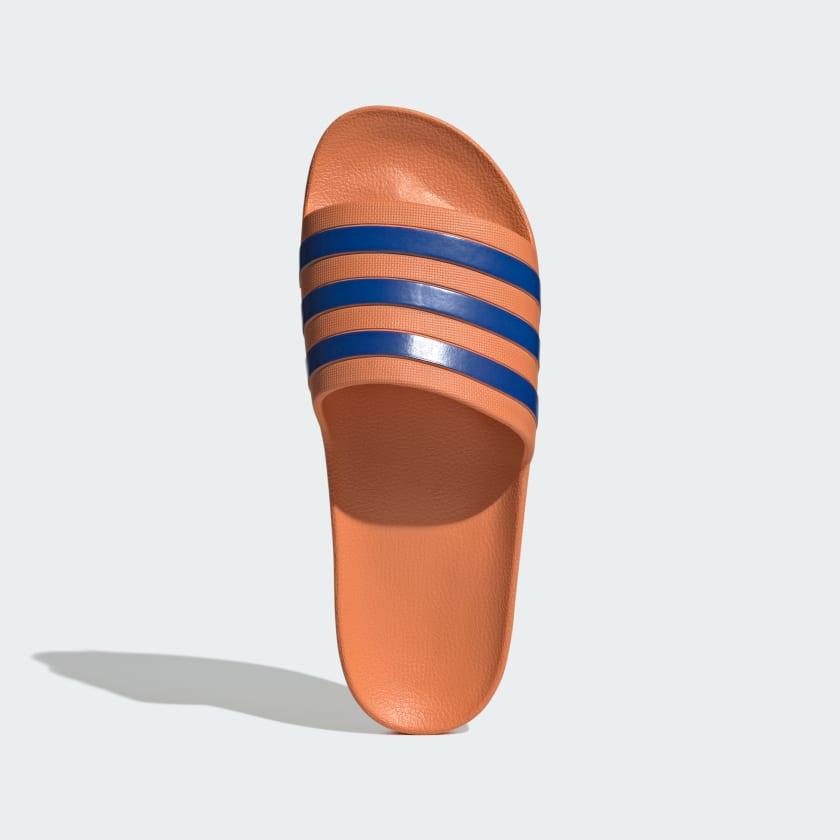 ADILETTE AQUA SLIDES -Dusky Orange / Royal Blue -Ih9010