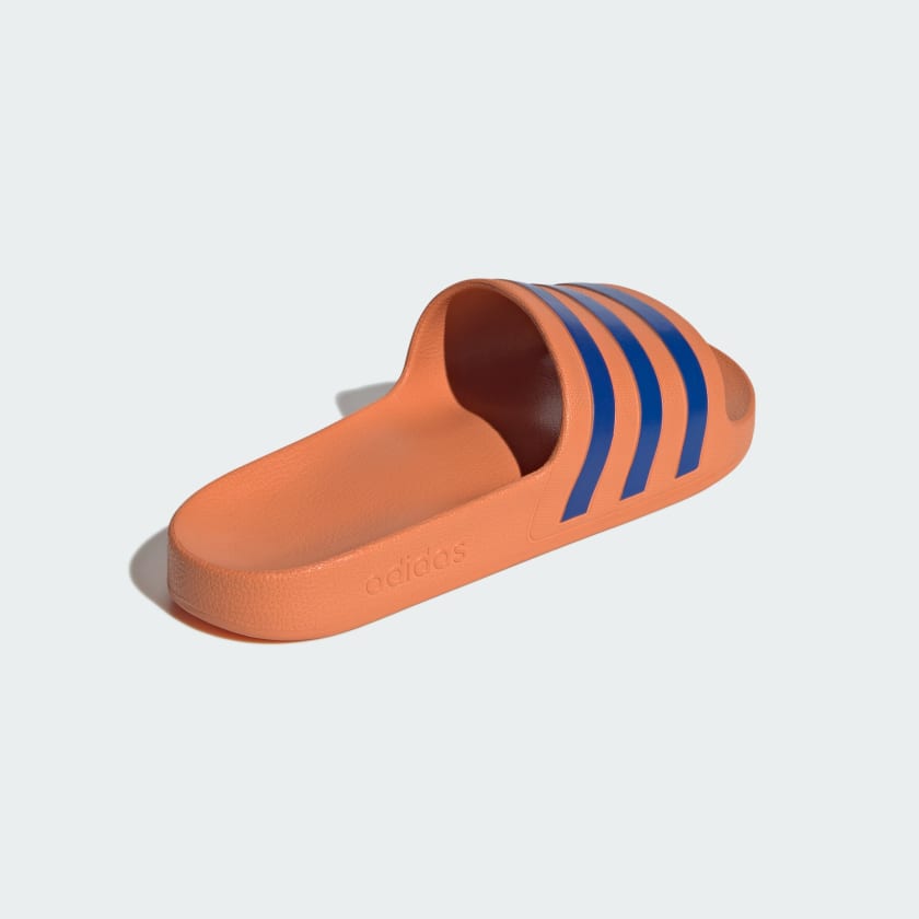 ADILETTE AQUA SLIDES -Dusky Orange / Royal Blue -Ih9010