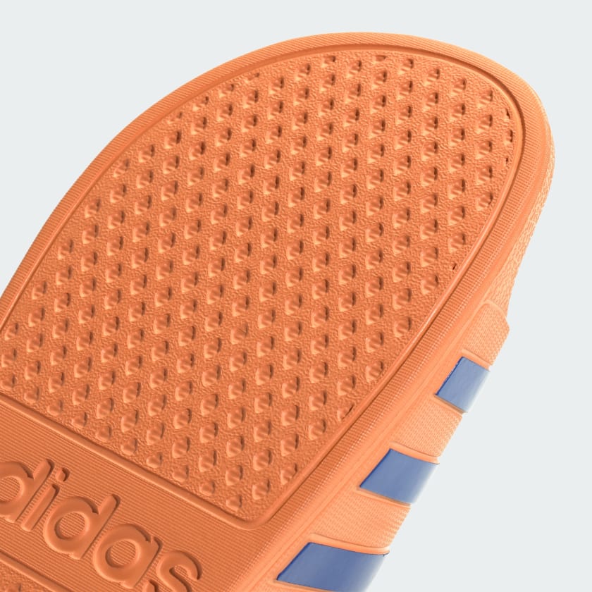 ADILETTE AQUA SLIDES -Dusky Orange / Royal Blue -Ih9010