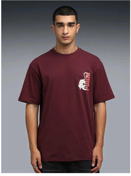 Puma Graphic Back Print Relaxed Fit T-Shirt-635170 96