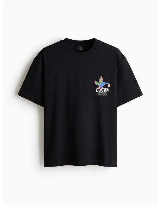 Relaxed  fit Printed Cotton T-Shirts-1349404004
