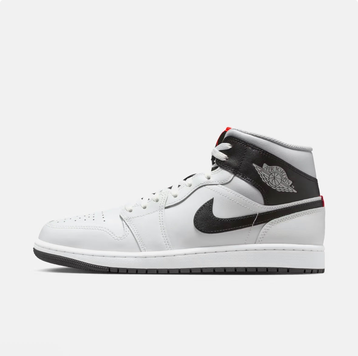 Air Jordan 1 Mid -Summit White|Neutral Grey|Infrared 23|Black -DQ8426-109