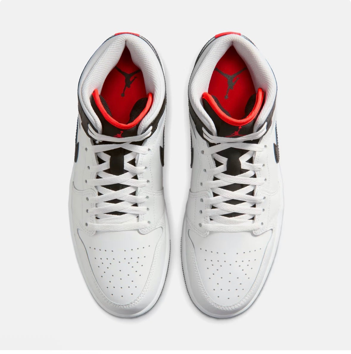 Air Jordan 1 Mid -Summit White|Neutral Grey|Infrared 23|Black -DQ8426-109