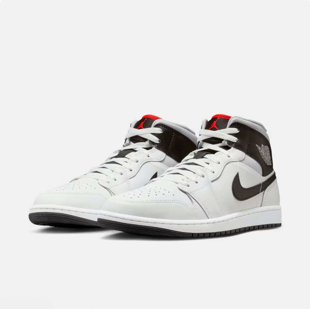 Air Jordan 1 Mid -Summit White|Neutral Grey|Infrared 23|Black -DQ8426-109