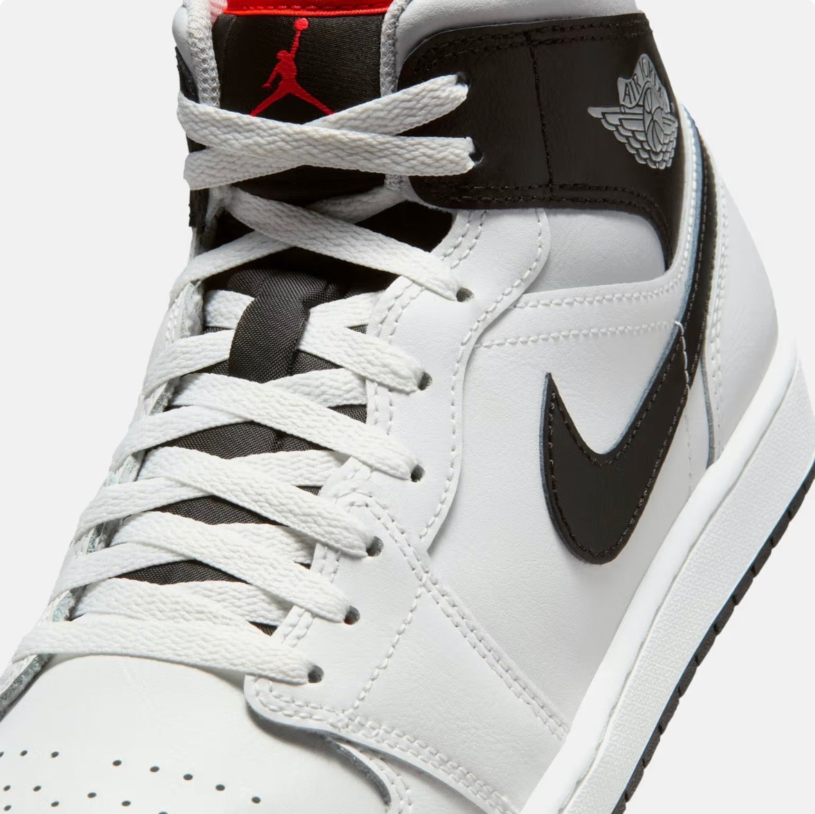Air Jordan 1 Mid -Summit White|Neutral Grey|Infrared 23|Black -DQ8426-109