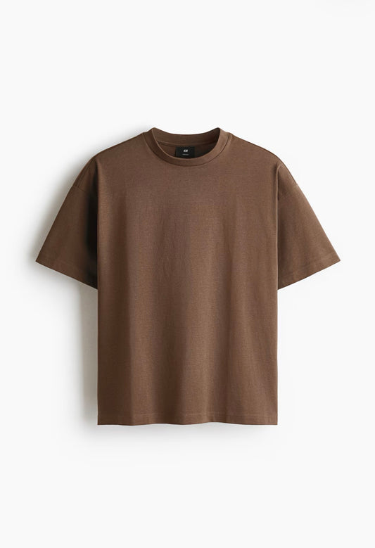 Oversized  Fit Cotton T-Shirt-1331624006