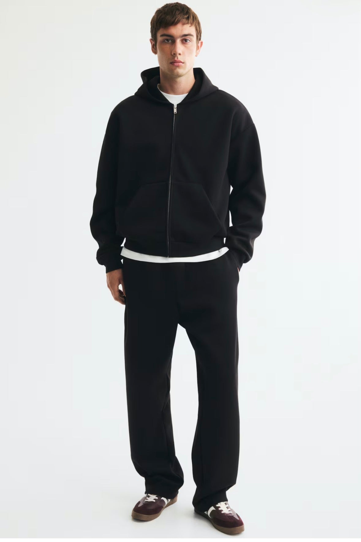 Relaxed Fit Interlock Sweatpants-black-1341569001