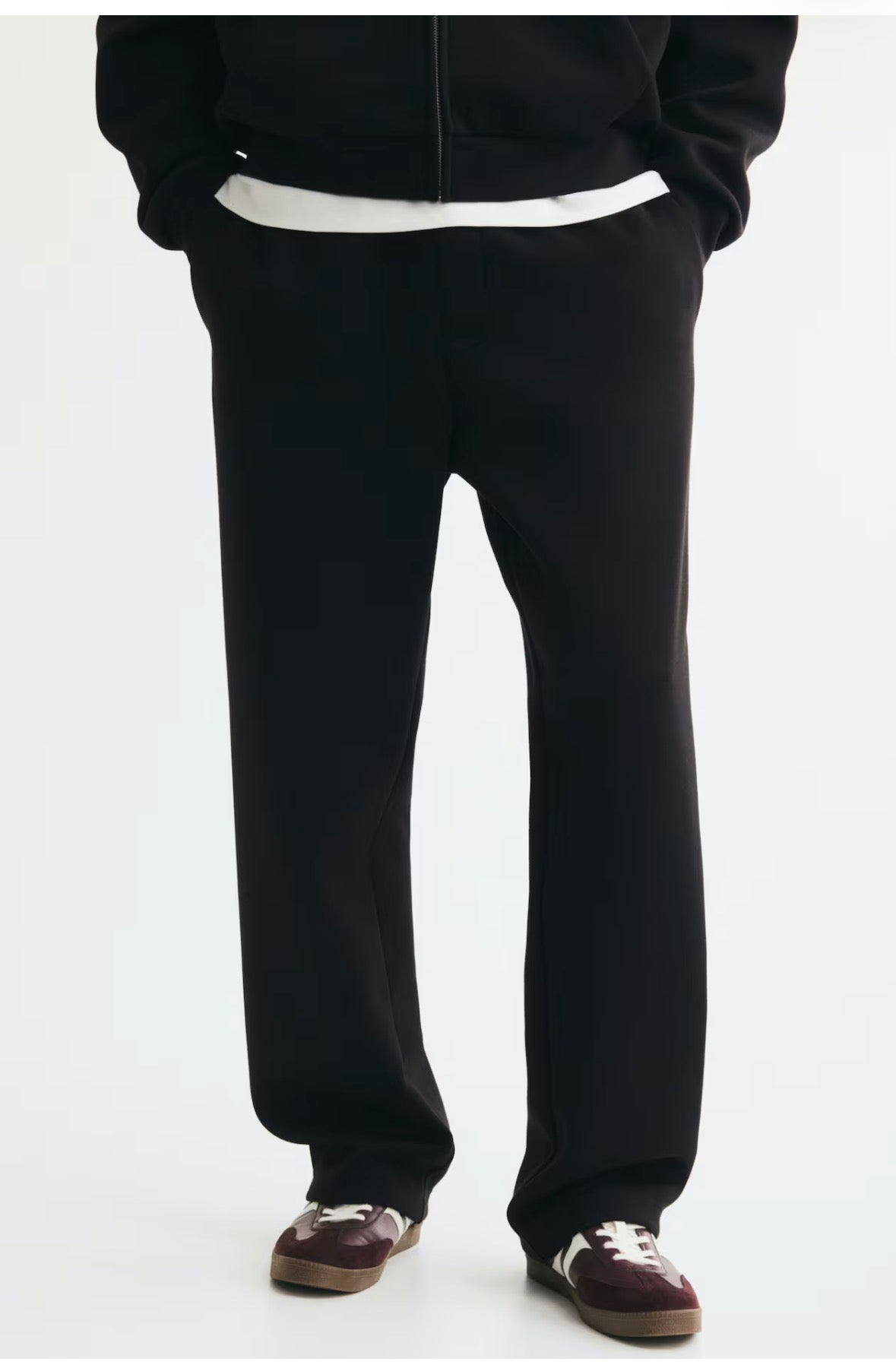 Relaxed Fit Interlock Sweatpants-black-1341569001
