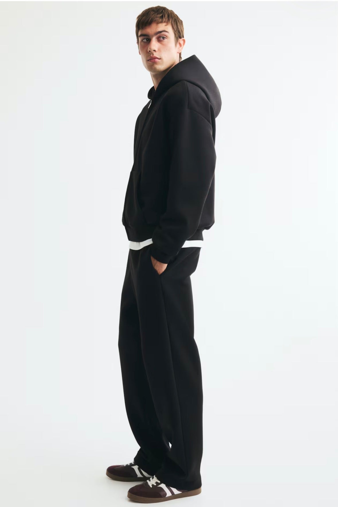 Relaxed Fit Interlock Sweatpants-black-1341569001