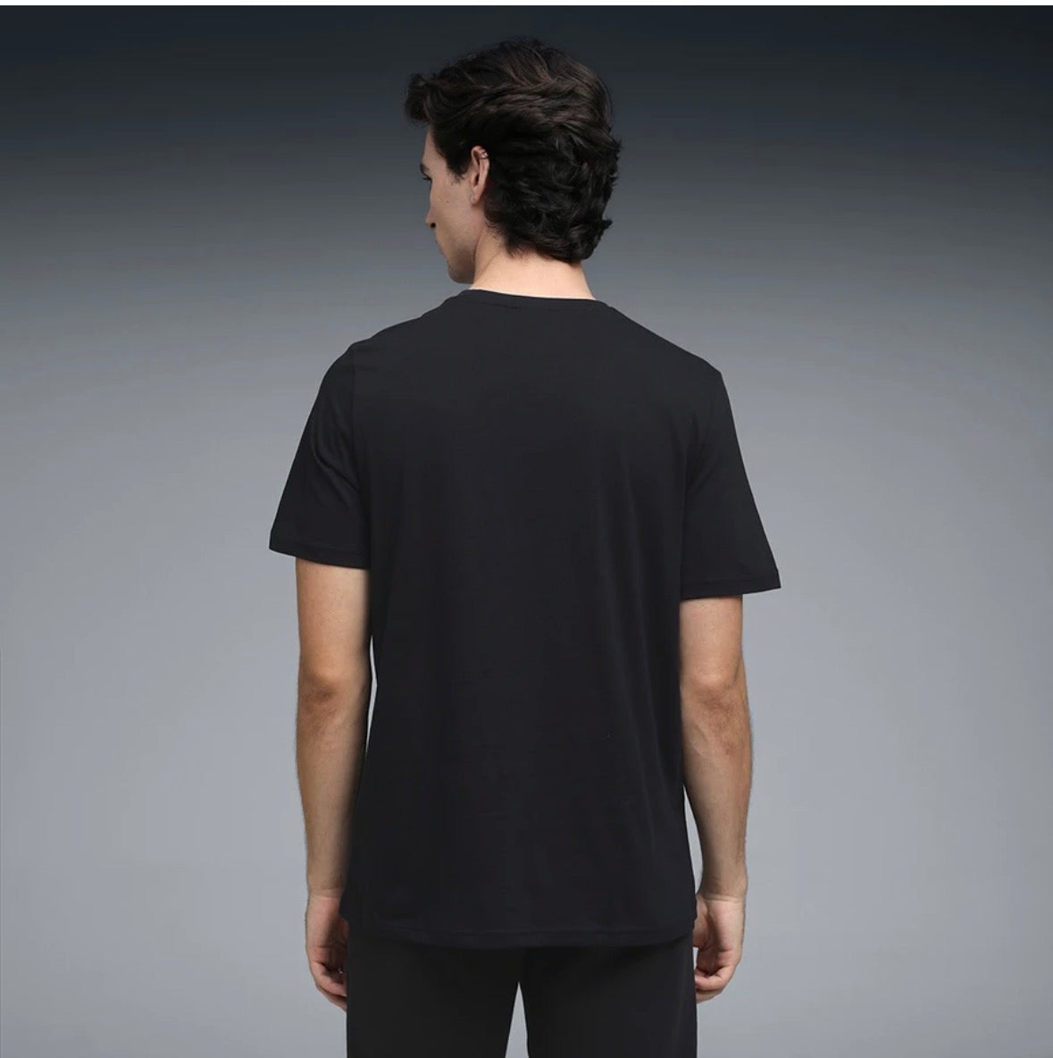Puma Printed Crew Neck Cotton Blend Black-693401 01