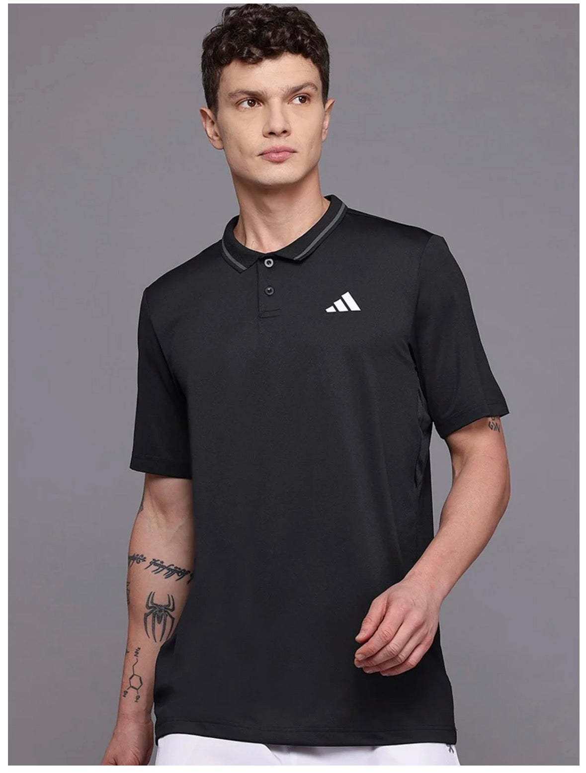 Polo Collar Clus Tennis Climacool Pique T-Shirt-Jf8424