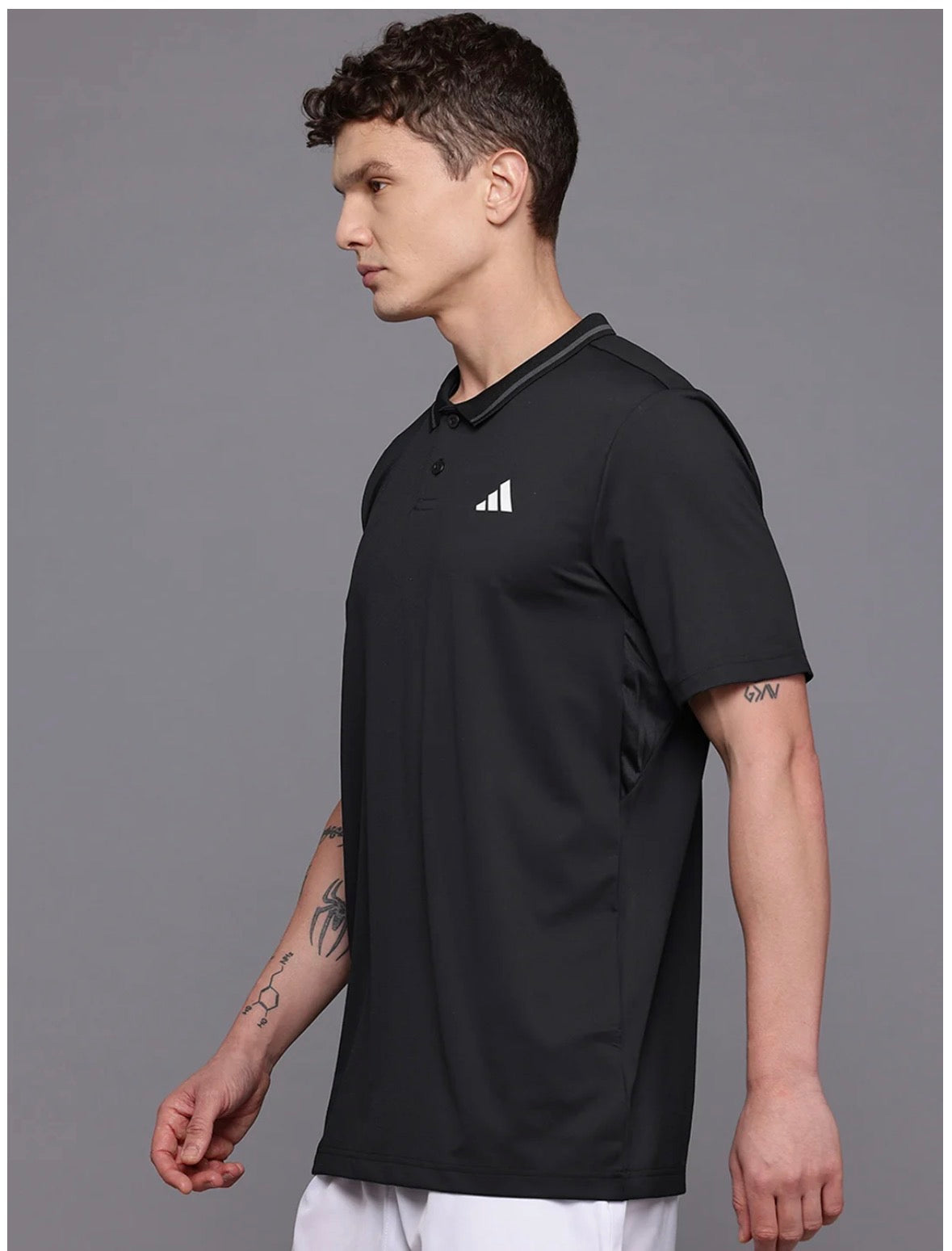 Polo Collar Clus Tennis Climacool Pique T-Shirt-Jf8424