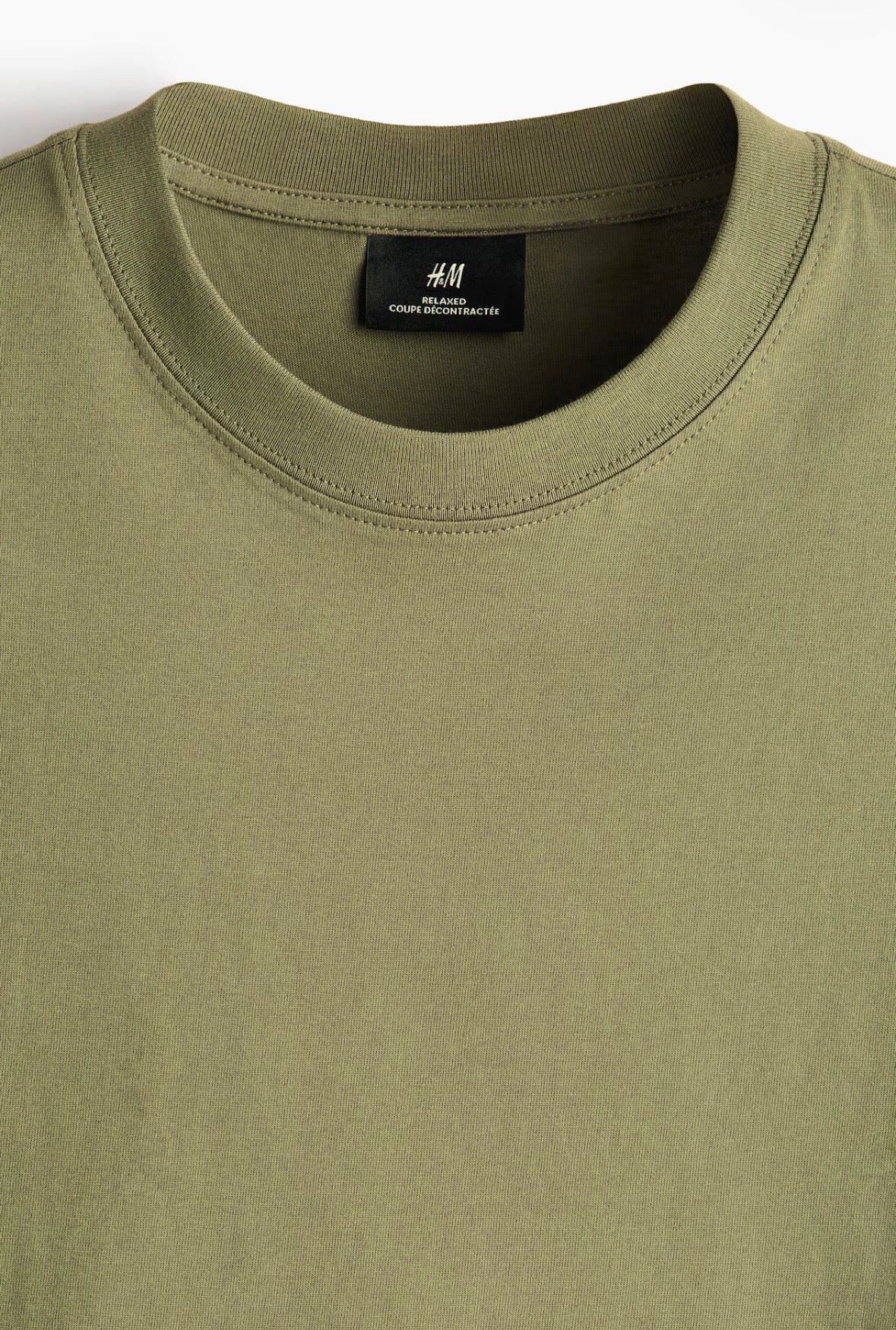 Relaxed  fit T-Shirt -khaki Green-1309319023