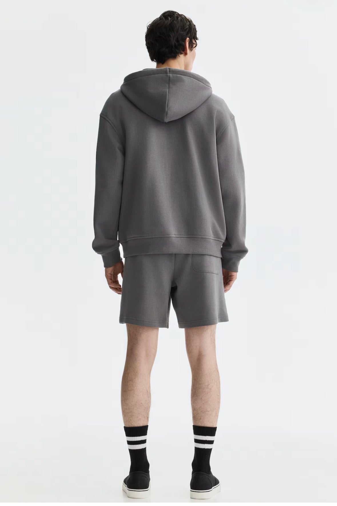 Regular fit sweatshorts -grey-1331630008