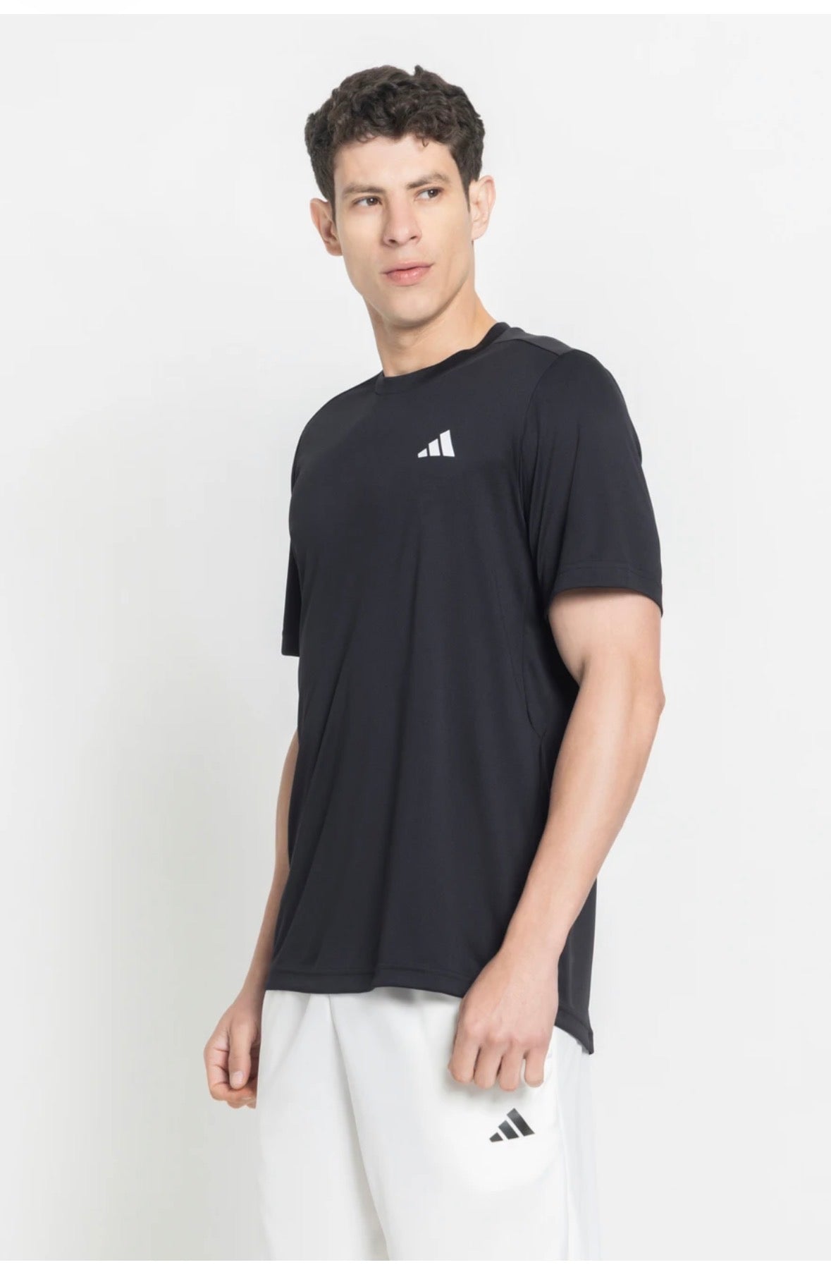 Adidas polyester  black T-shirts-Je6911
