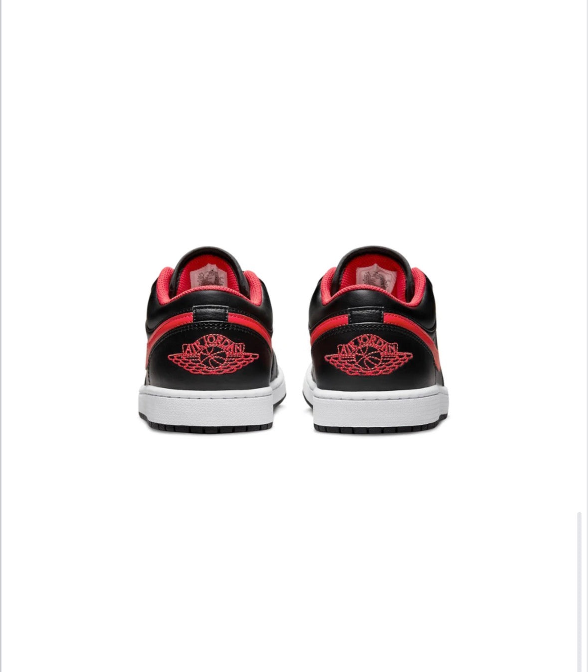 AIR JORDAN 1 LOW WHITE TOE -553558 063