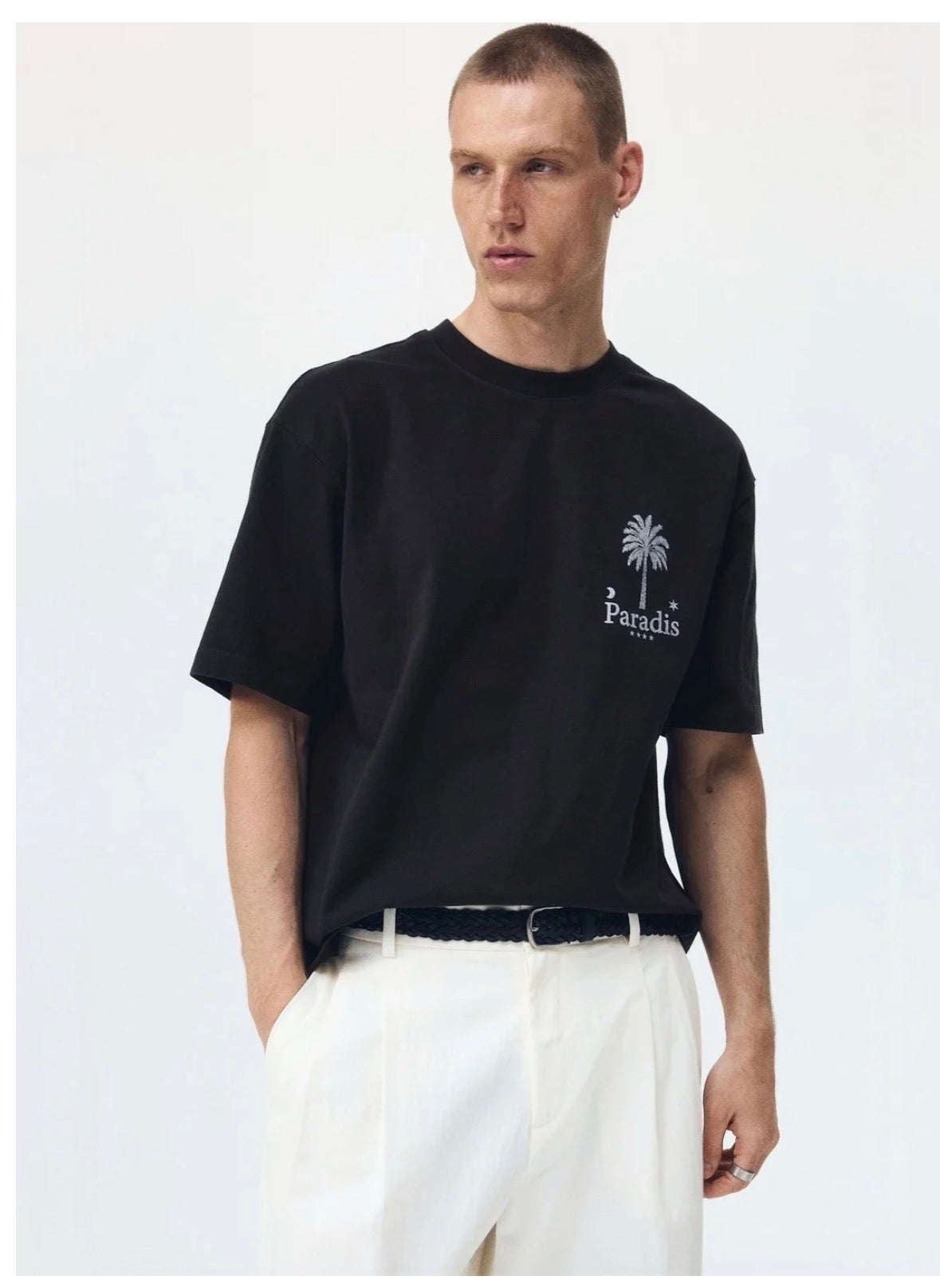 Relaxed fit printed Cotton-1346065003
