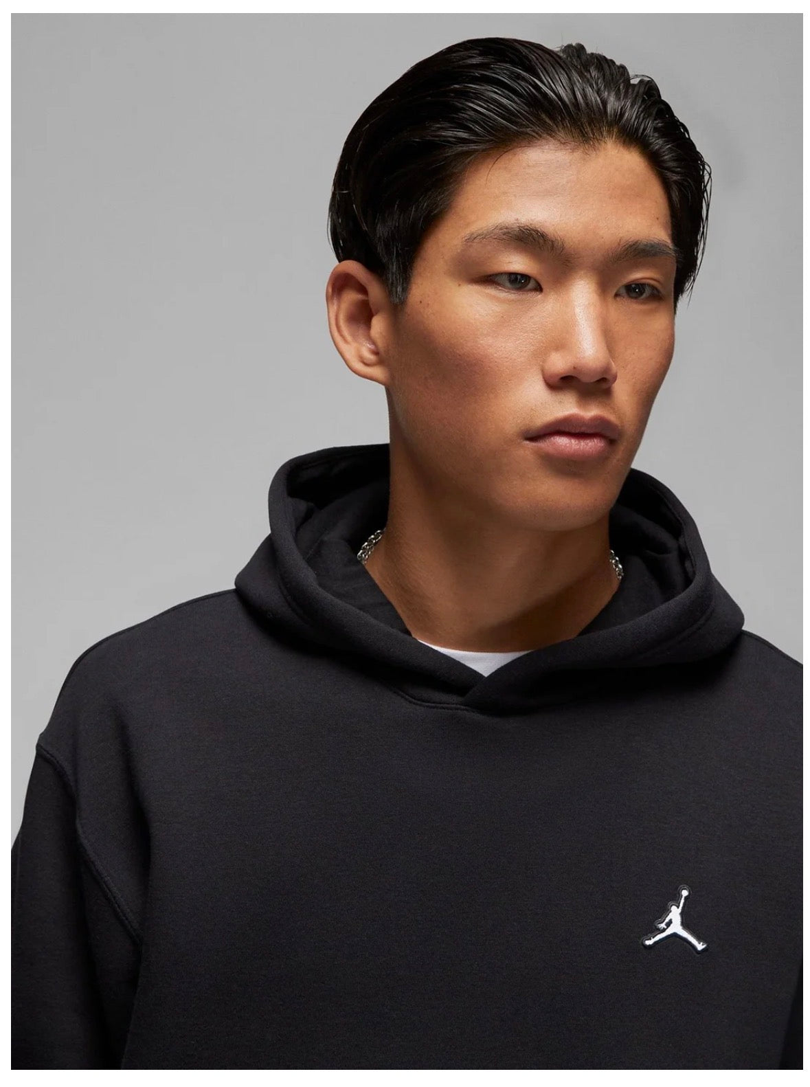 Jordan Brooklyn solid fleece  Pull over Hoodie-Dq7466-010